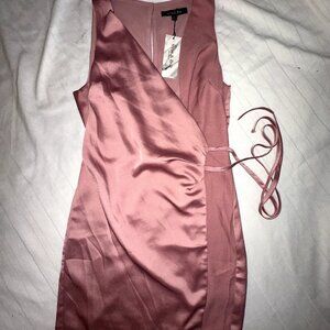 NWT Strut & Bolt Blush Pink Midi Wrap Dress | Elegant & Feminine | Size S |